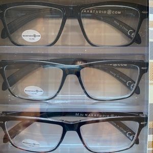 Max Studio wayfarer reading glasses +2.50